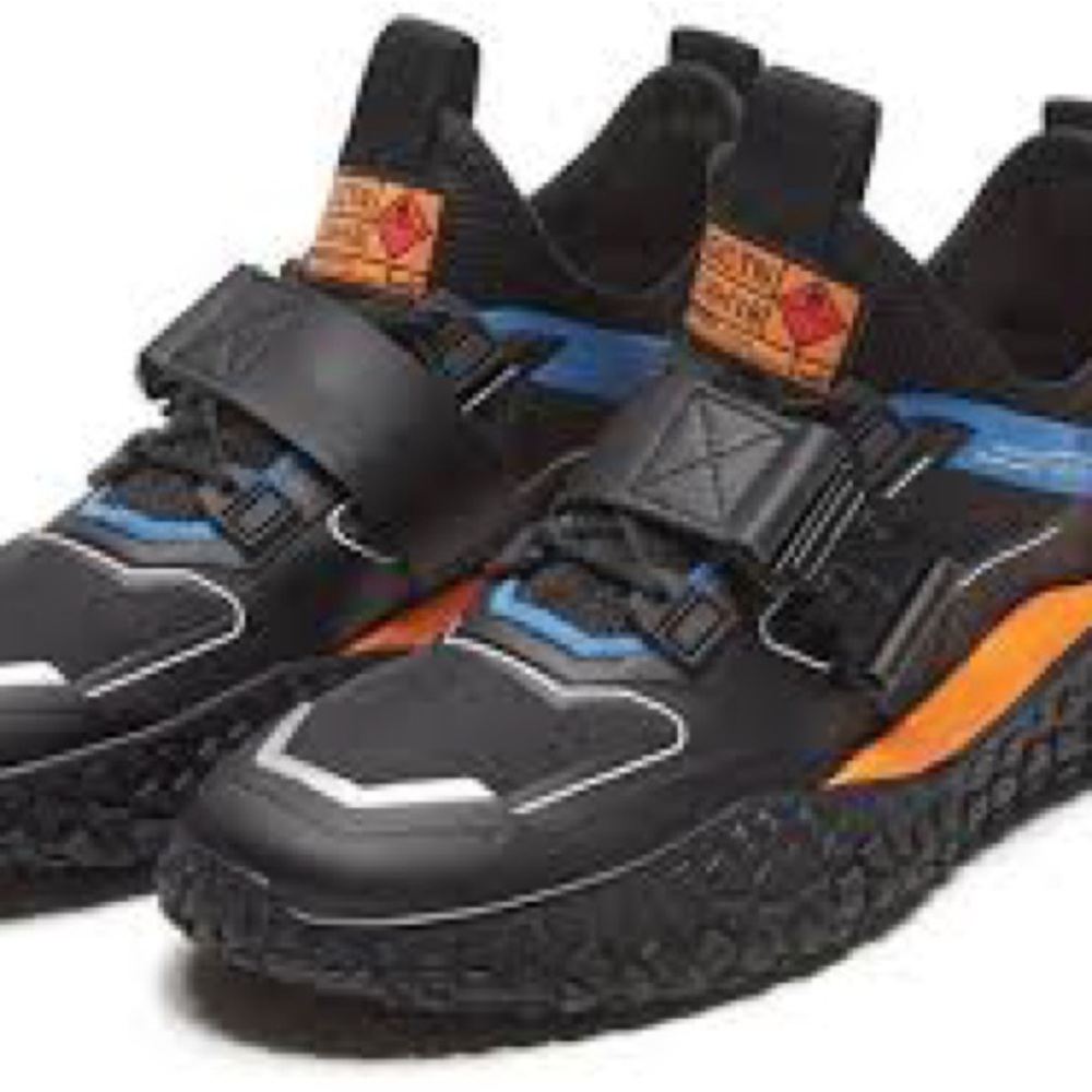 PUMA HI OCTN SPORTS DESING TRAINERS Black and Blue  orange Men's Athletic Shoes